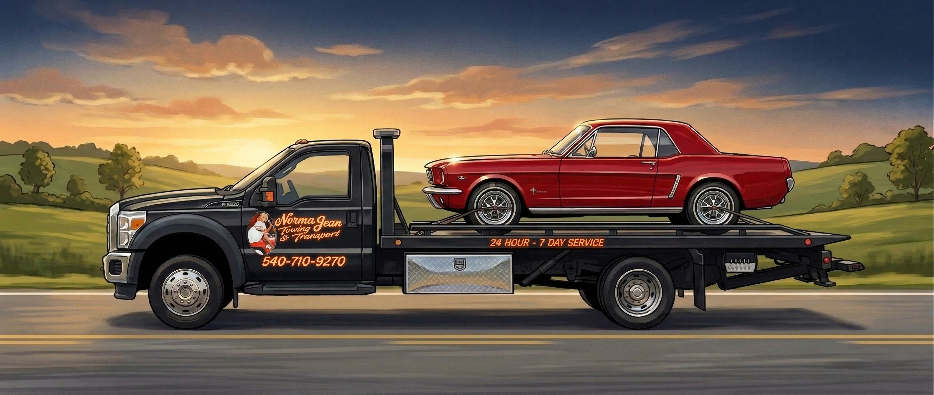 Norma Jean Towing logo